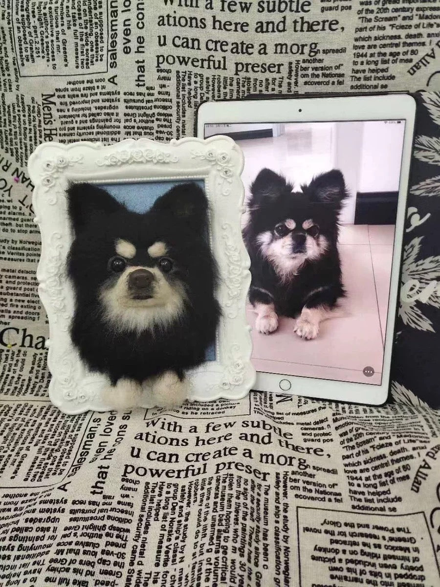 wool felt photo frame